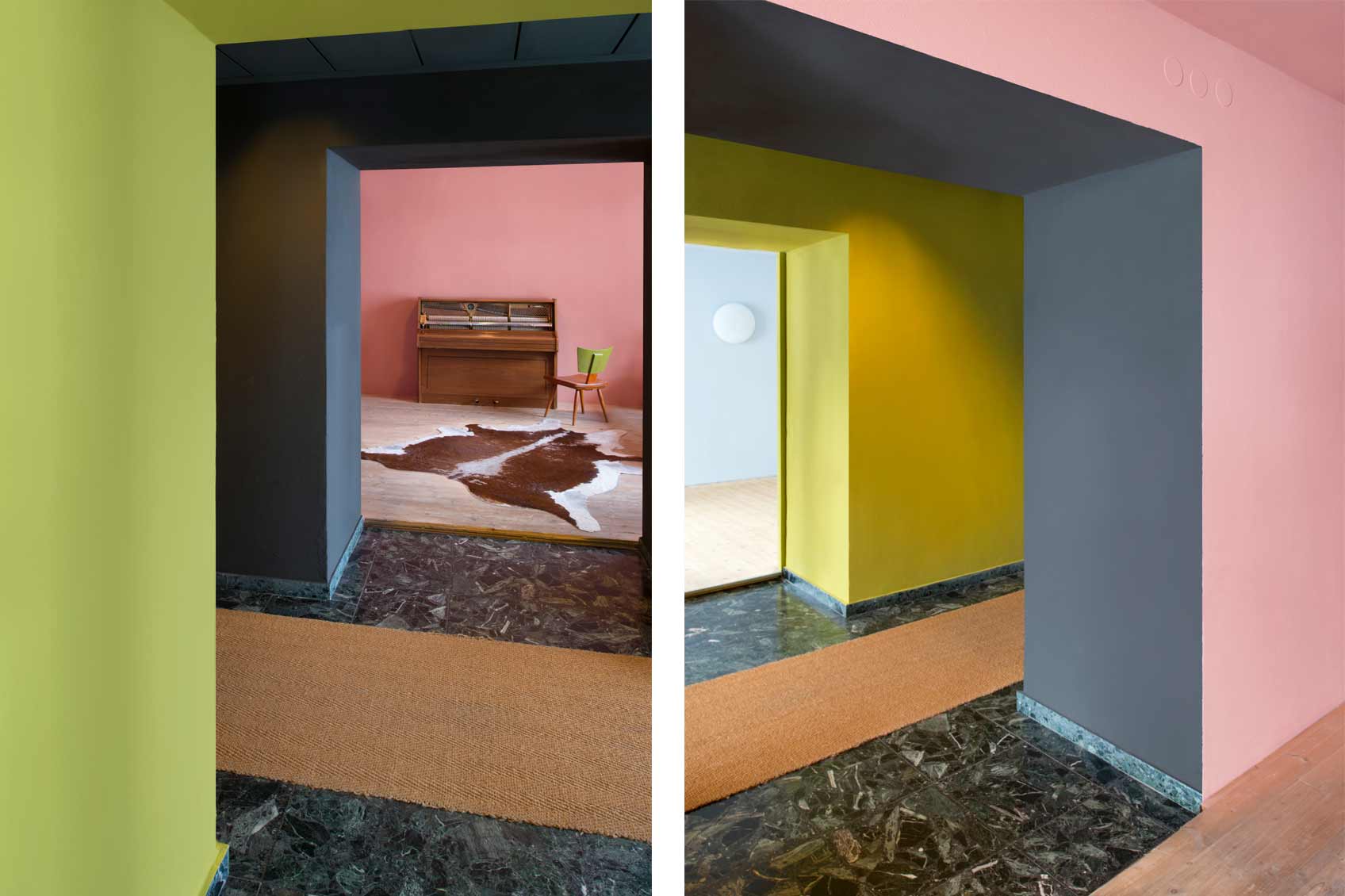 Hôtel Miramonte en les couleurs de Le Corbusier ©KEIM