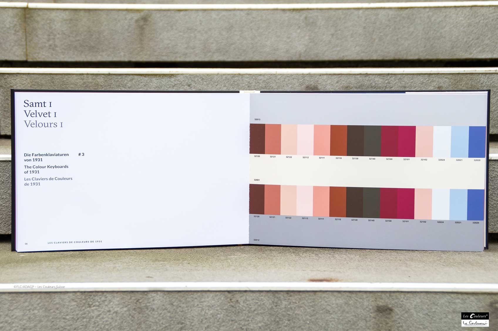 Le Corbusier claviers de couleurs velours ©FLC/ADAGP – Les Couleurs Suisse