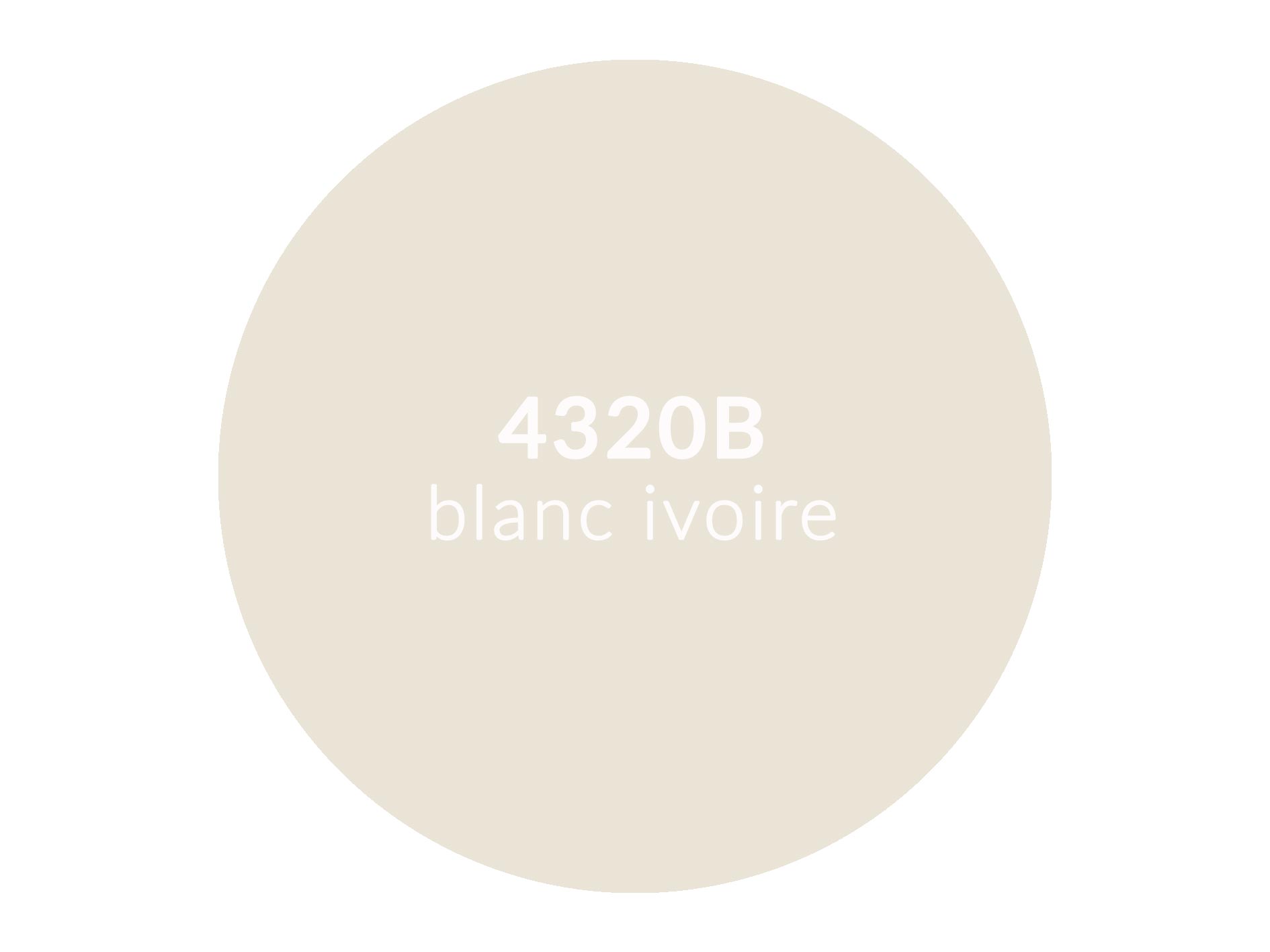 Le Corbusier colour 4320B Ivory white
